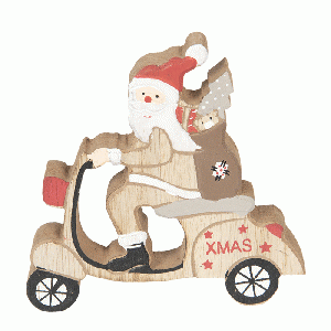 Kerstman op Scooter