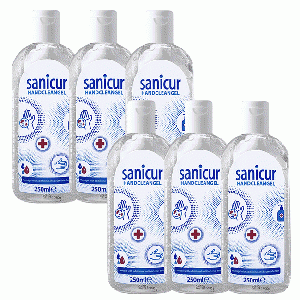 Sanicur Handcleangel met antibacteriële werking 6-pack (6 x 250 ml)