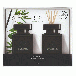 Geurdiffuser Ipuro Black Bamboo 2 x 50 ml geschenkset