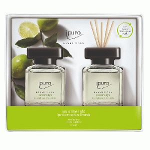 Geurdiffuser Ipuro Lime Light 2 x 50 ml geschenkset