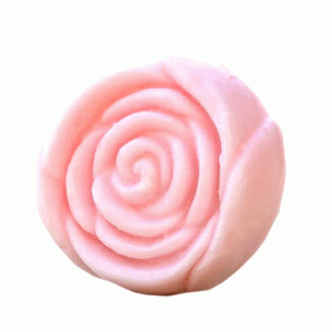 Zeep Roosje roze 45 gr in voile zakje